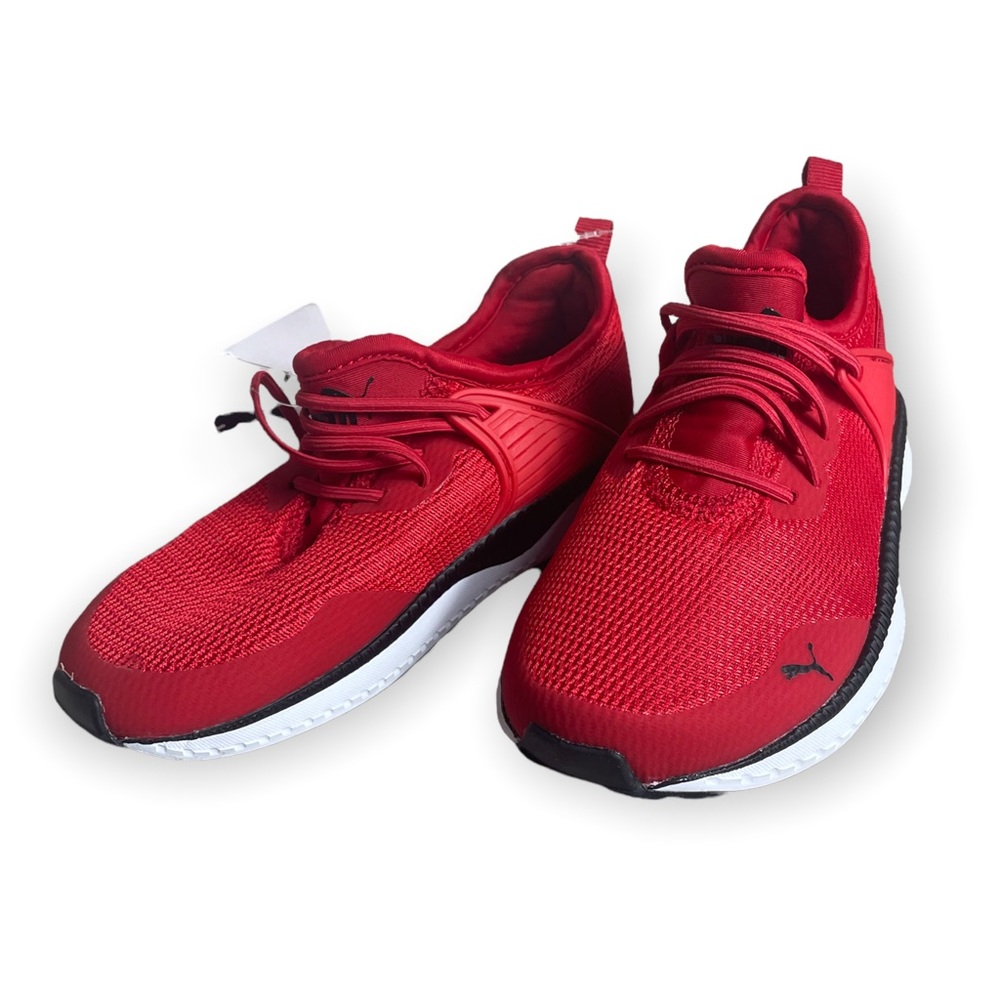 NWT Puma Men's Pacer Next Cage Sneakers Red And Black Size 11C